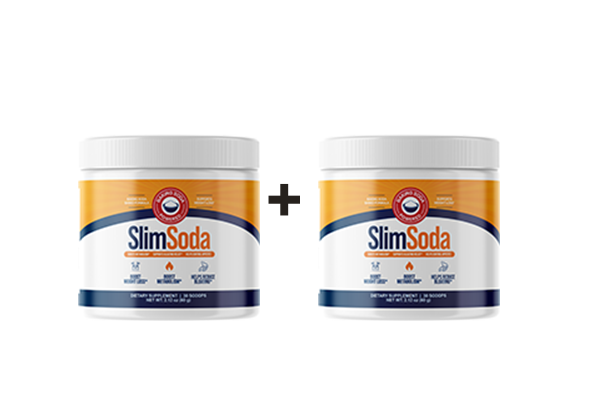 SlimSoda powder Buy 1 Get 1 Free bundle — two jars