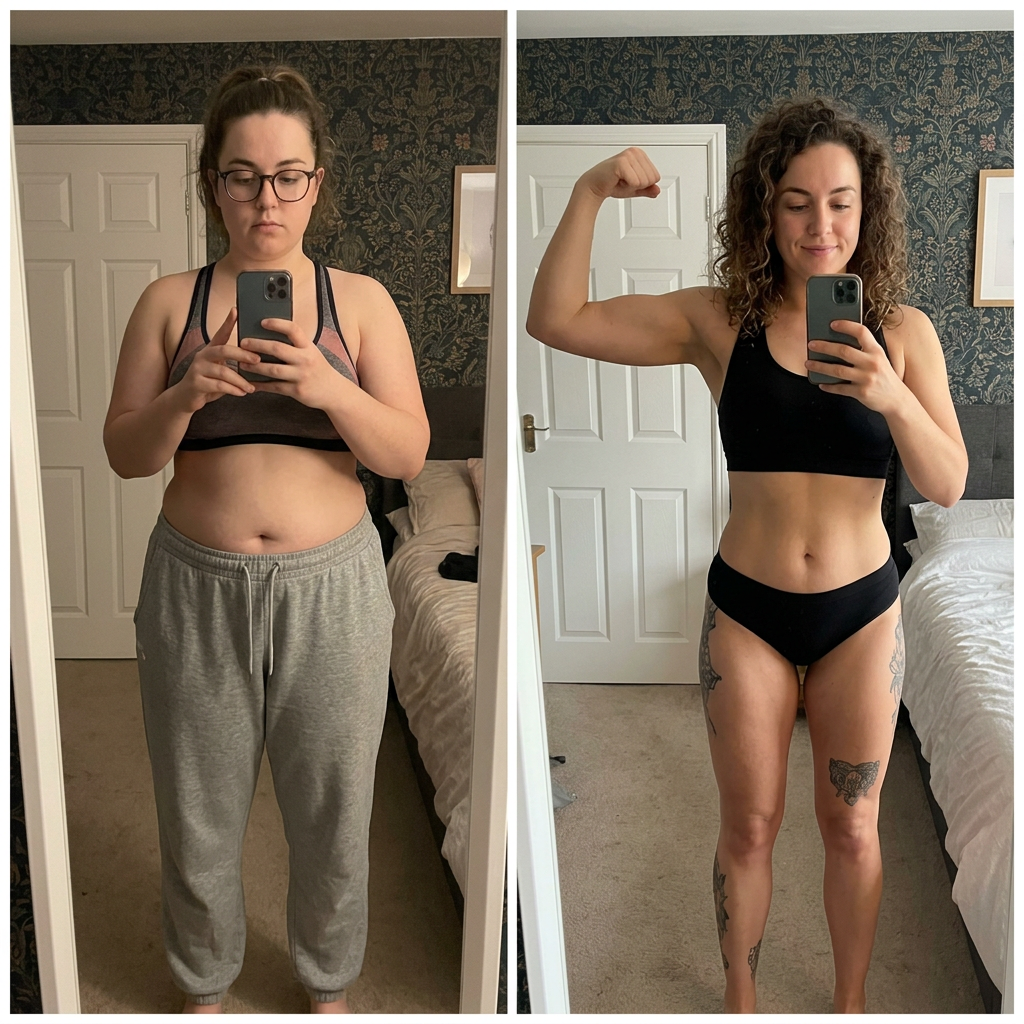 SlimSoda customer before and after photo published by the maker